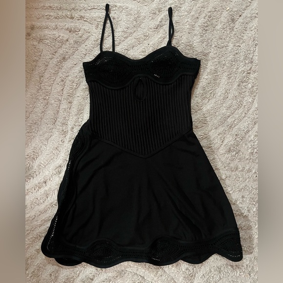 Christopher Esber Lily Rib Crochet Mini Dress - Picture 2 of 3